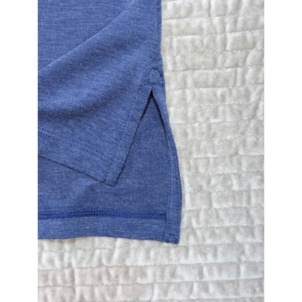 ZELLA Navy Short Sleeve V-Neck T-Shirt Athletic Yoga Size Medium - Picture 5 of 5